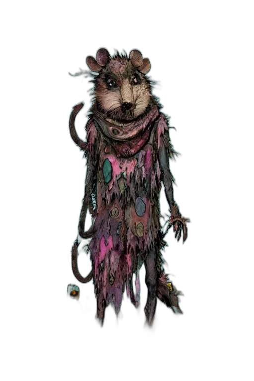 creature, staff, animal, mask transparent PNG cut-out