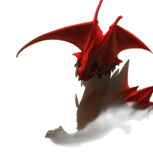 dragon, creature, mask, weapon transparent PNG cut-out