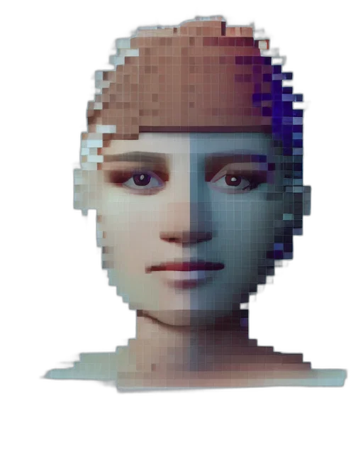 robot, face, mask, crown transparent PNG cut-out