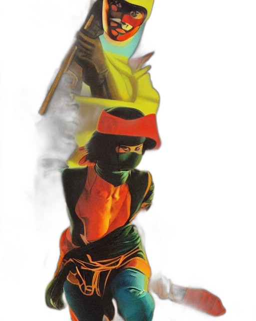 mask, staff, robot, hat transparent PNG cut-out