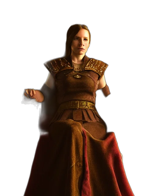 dress, staff, crown, sword transparent PNG cut-out