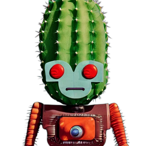 robot, creature, mask, staff transparent PNG cut-out