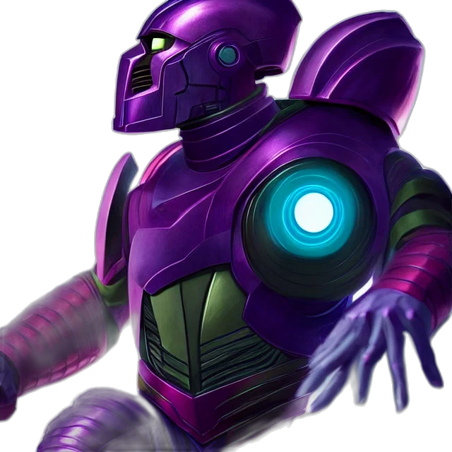 robot, concept art, 3d render, comic book art transparent PNG cut-out