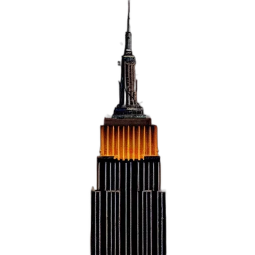 building, crown, jewelry, 3d render transparent PNG cut-out