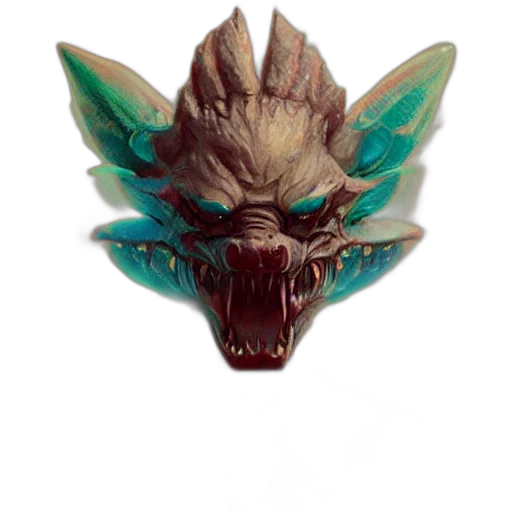 dragon, mask, creature, face transparent PNG cut-out
