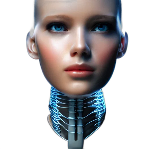 robot, face, jewelry, mask transparent PNG cut-out