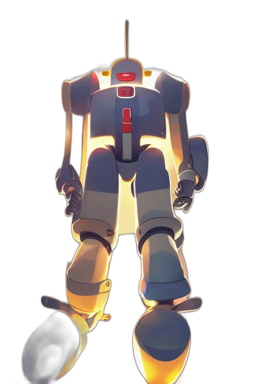 robot, weapon, jacket, staff transparent PNG cut-out