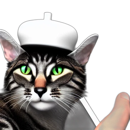 staff, hat, food, photorealistic transparent PNG cut-out
