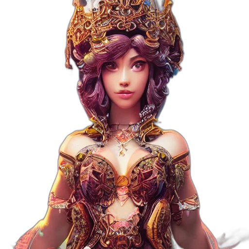 crown, jewelry, dress, fantasy art transparent PNG cut-out