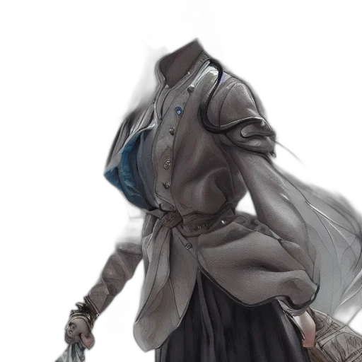 sword, staff, mask, jacket transparent PNG cut-out