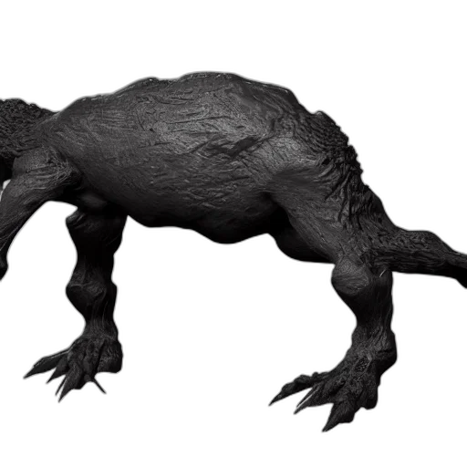 creature, animal, dragon, 3d render transparent PNG cut-out