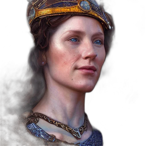 crown, face, jewelry, sword transparent PNG cut-out