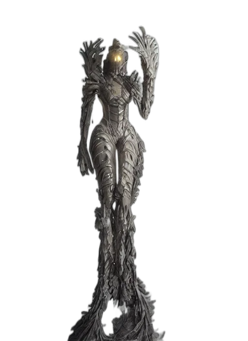 staff, jewelry, robot, dress transparent PNG cut-out