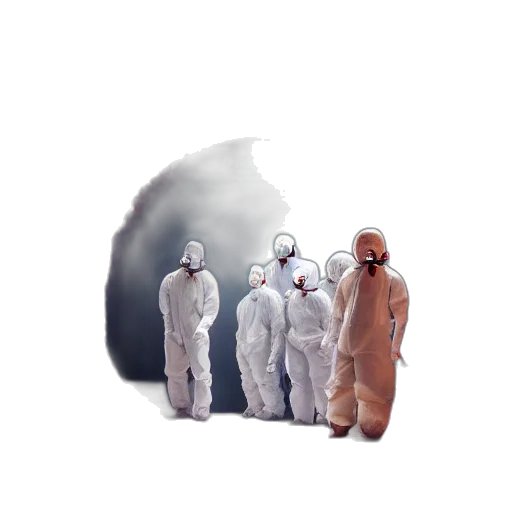 mask, jacket, robot, creature transparent PNG cut-out