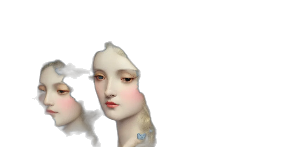 face, mask, crown, hair transparent PNG cut-out