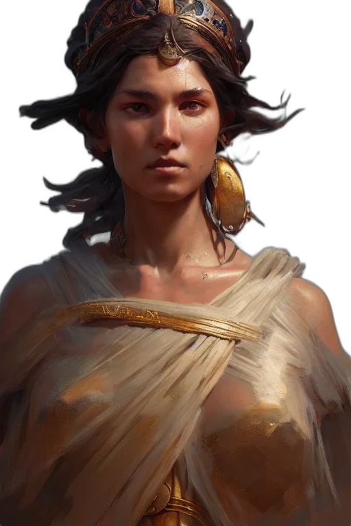 face, dress, jewelry, fantasy art transparent PNG cut-out