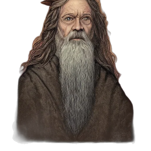 face, hat, staff, hair transparent PNG cut-out