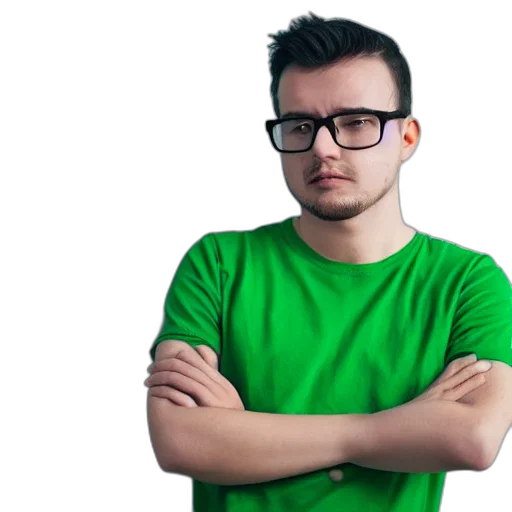 staff, face, jacket, weapon transparent PNG cut-out