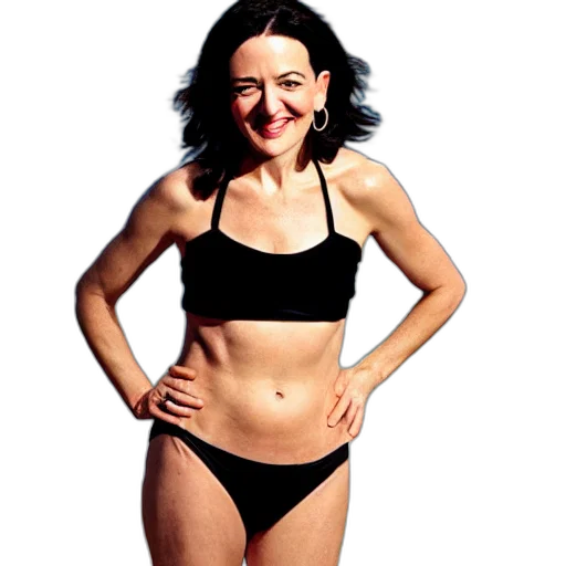 creature, photorealistic, sheryl, sandberg transparent PNG cut-out