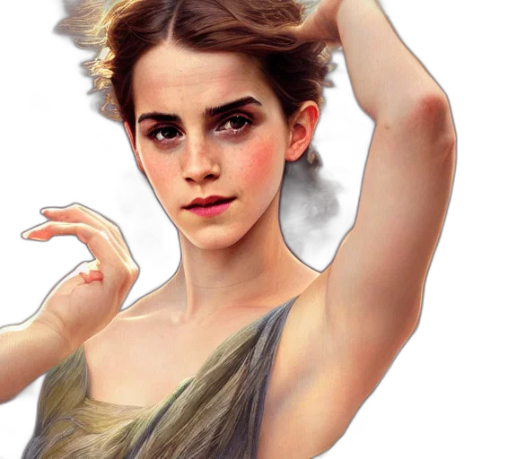 dress, jewelry, photorealistic, fantasy art transparent PNG cut-out