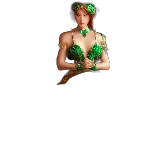 crown, hat, dress, staff transparent PNG cut-out
