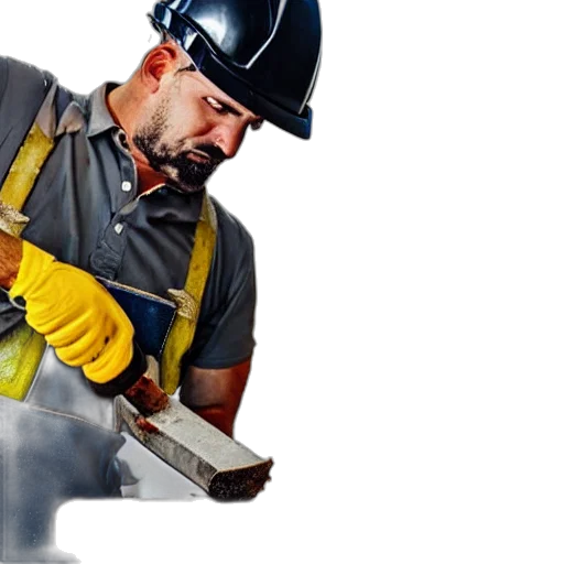 staff, construction, worker, cutting transparent PNG cut-out