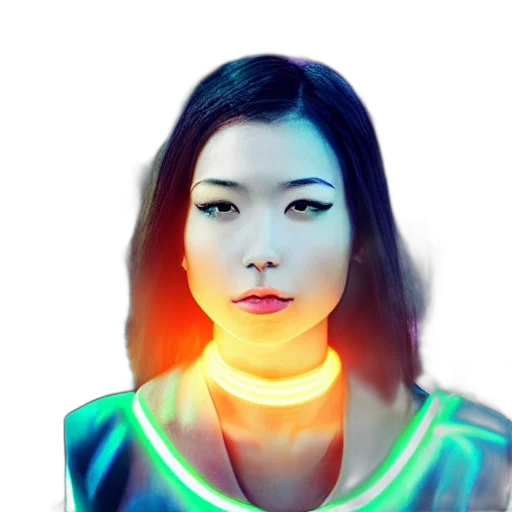 robot, face, jewelry, staff transparent PNG cut-out