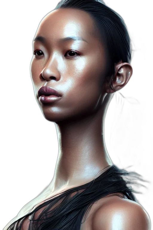 face, jewelry, mask, hair transparent PNG cut-out