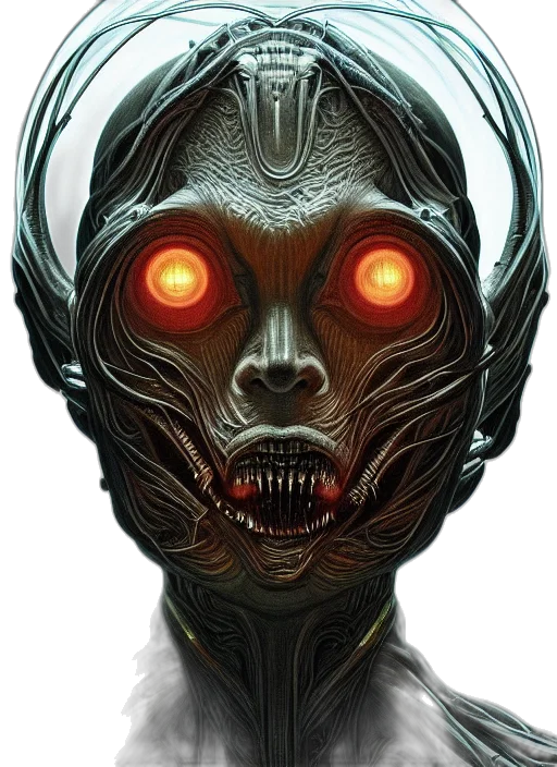 mask, robot, face, creature transparent PNG cut-out