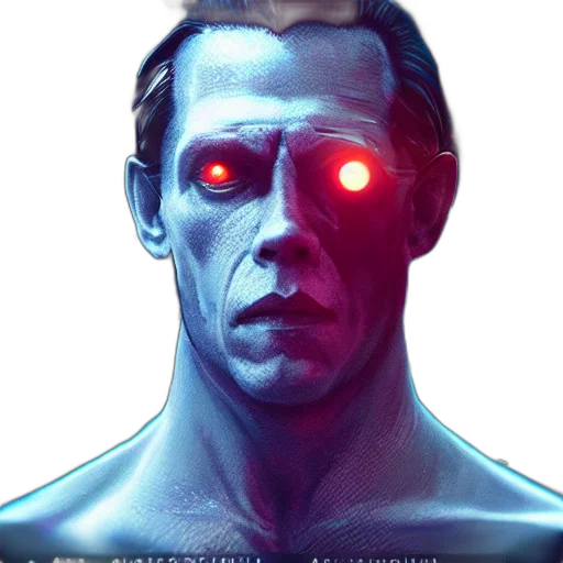 robot, face, mask, creature transparent PNG cut-out