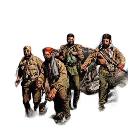 concept art, pixel art, comic book art, kurdish transparent PNG cut-out
