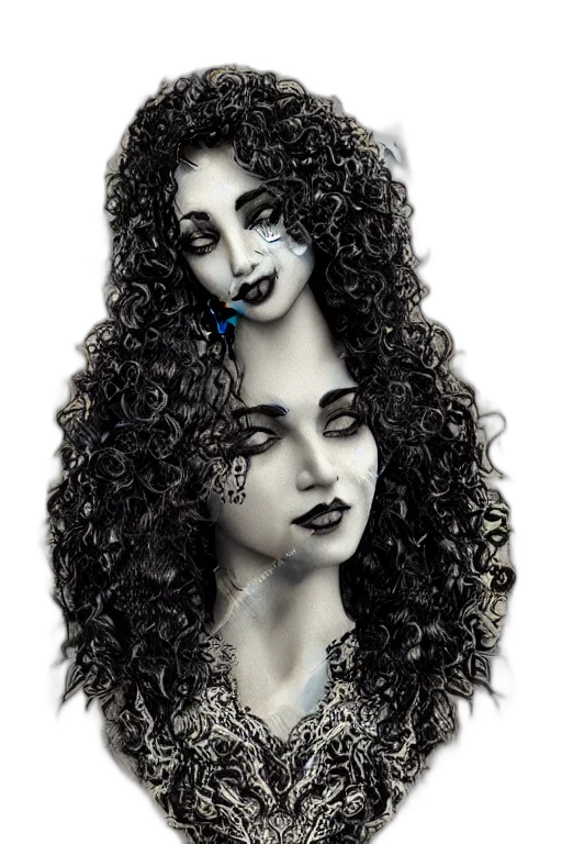 jewelry, hair, face, mask transparent PNG cut-out