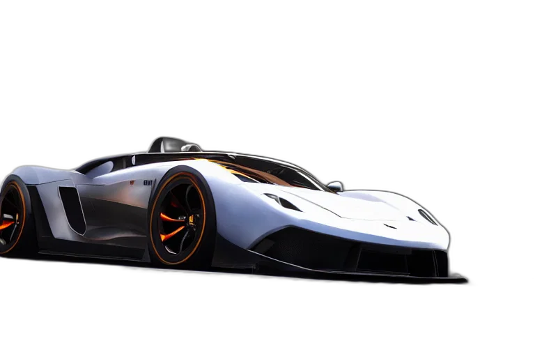 car, concept art, 3d render, photorealistic transparent PNG cut-out