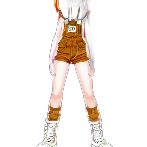 jacket, staff, robot, 3d render transparent PNG cut-out