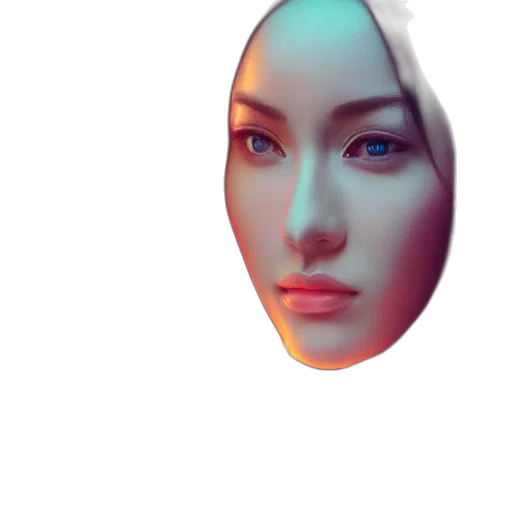 face, robot, mask, crown transparent PNG cut-out