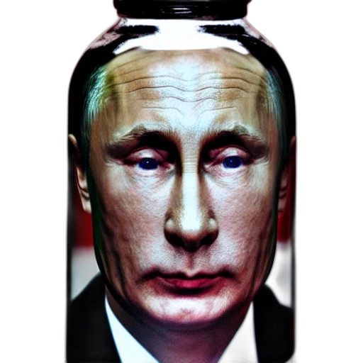 bottle, jacket, face, photorealistic transparent PNG cut-out