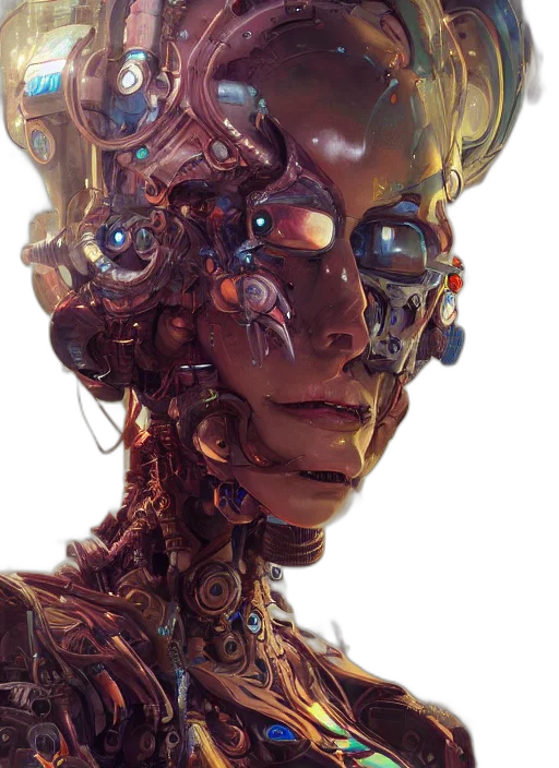 robot, face, mask, creature transparent PNG cut-out