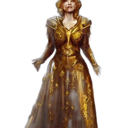 dress, staff, concept art, fantasy art transparent PNG cut-out