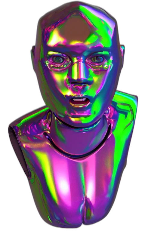 robot, face, mask, crown transparent PNG cut-out