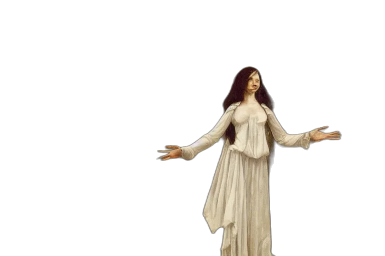 dress, concept art, 3d render, fantasy art transparent PNG cut-out