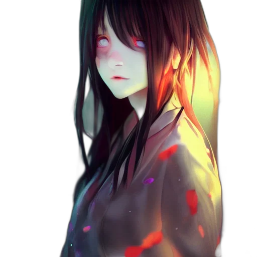 jacket, face, dress, creature transparent PNG cut-out