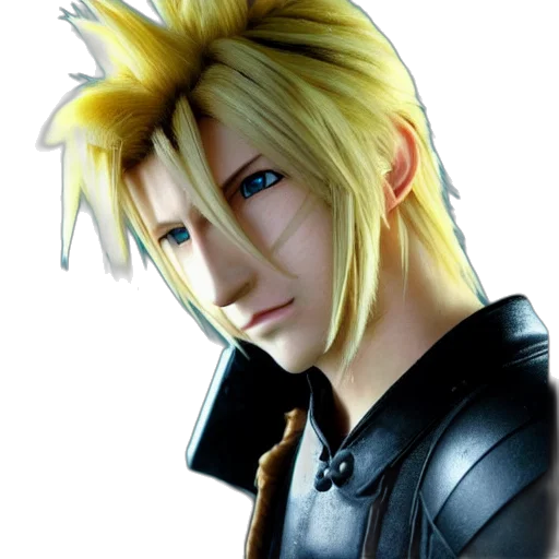 jacket, face, hair, photorealistic transparent PNG cut-out