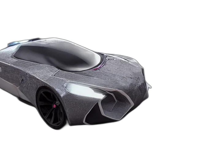 car, 3d render, concept art, photorealistic transparent PNG cut-out