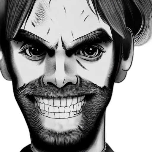 face, mask, cartoon, comic book art transparent PNG cut-out
