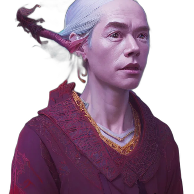 dragon, face, staff, crown transparent PNG cut-out