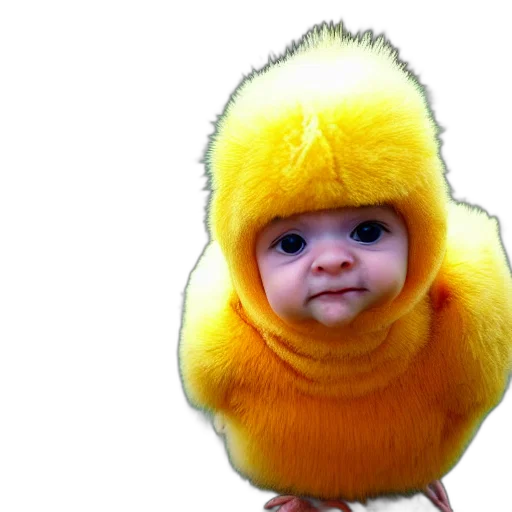 creature, jacket, hair, hat transparent PNG cut-out