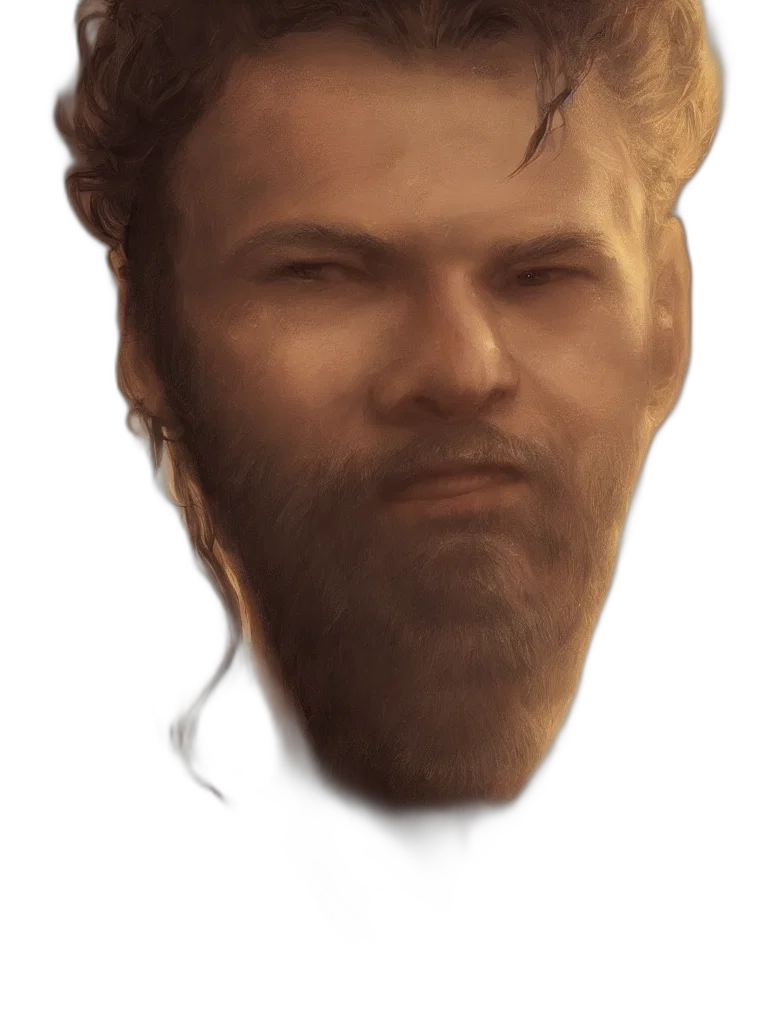 face, hair, staff, mask transparent PNG cut-out