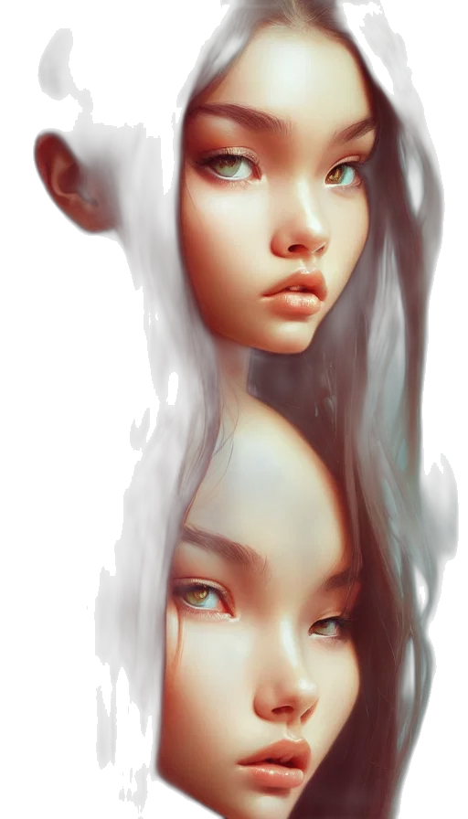 face, mask, creature, crown transparent PNG cut-out