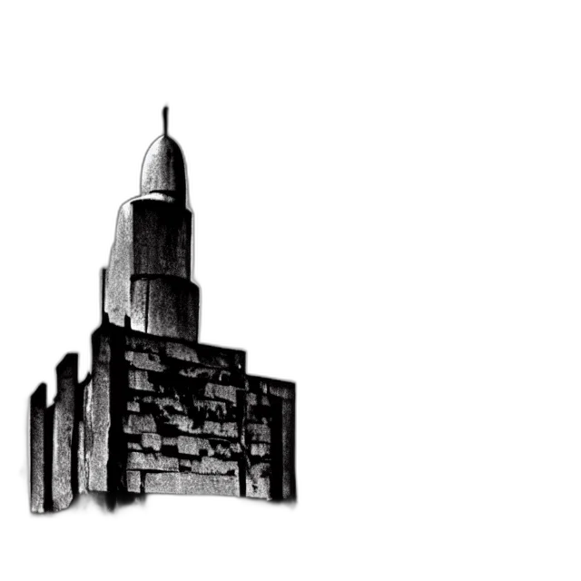 building, crown, robot, weapon transparent PNG cut-out
