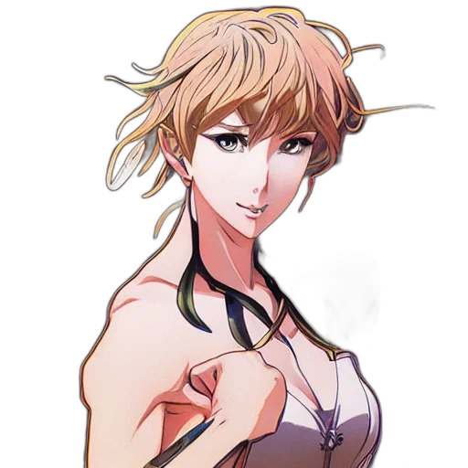 staff, dress, weapon, face transparent PNG cut-out